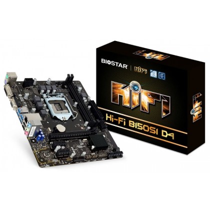 BIOSTAR HI-FI B150S1 D4 Intel B150 LGA 1151 SKYLAKE KBLAKE DDR4 VGA DVI USB 3.0 Micro ATX Motherboard